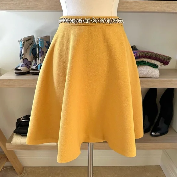🌟SOLD🌟 Miu Miu Embellished Skirt - Picture 5 of 5